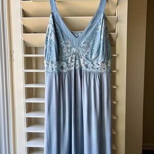 Soma Cool Nights Light Blue Lace Chemise